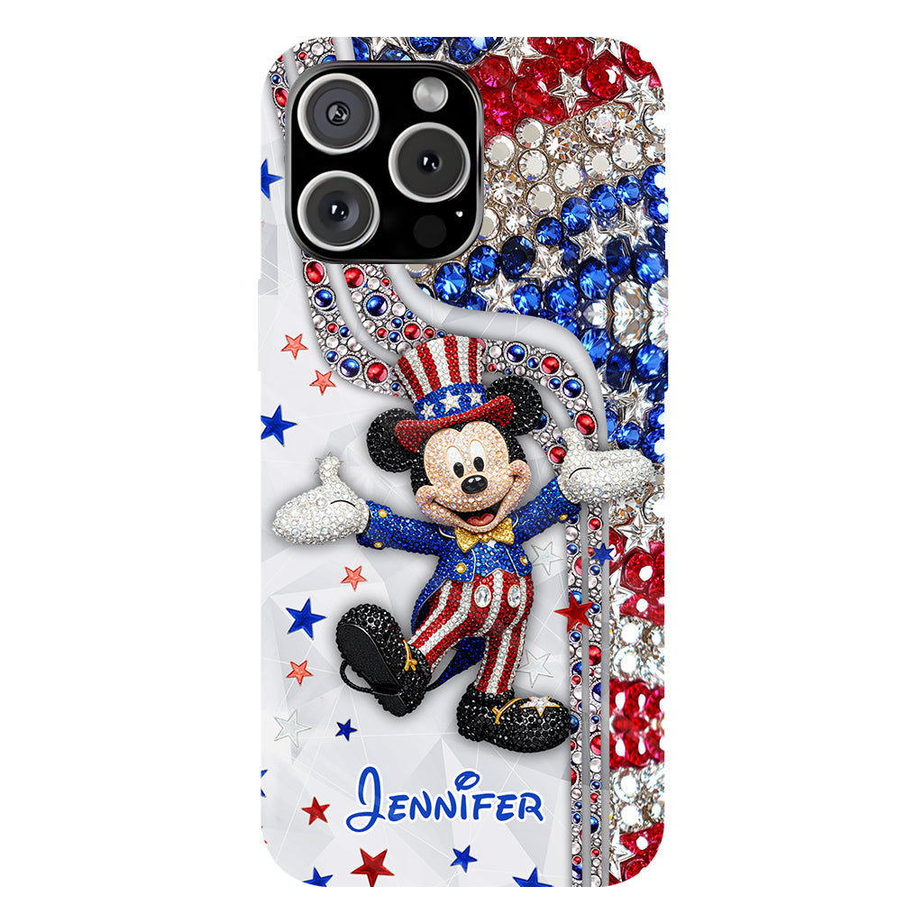 Red And White - Personalized Mouse Full Print Phone Case