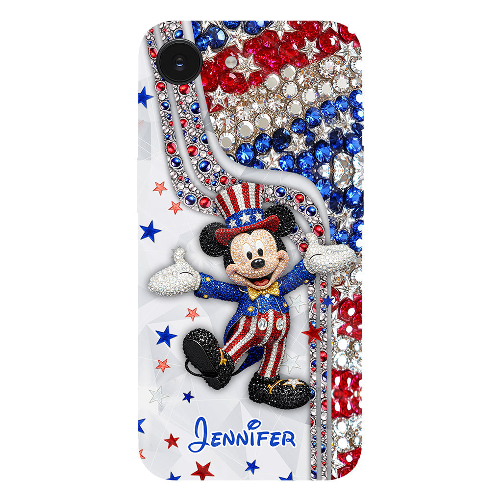 Red And White - Personalized Mouse Full Print Phone Case