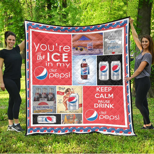 You Are The Ice Blue Soft Drink Quilt 0223