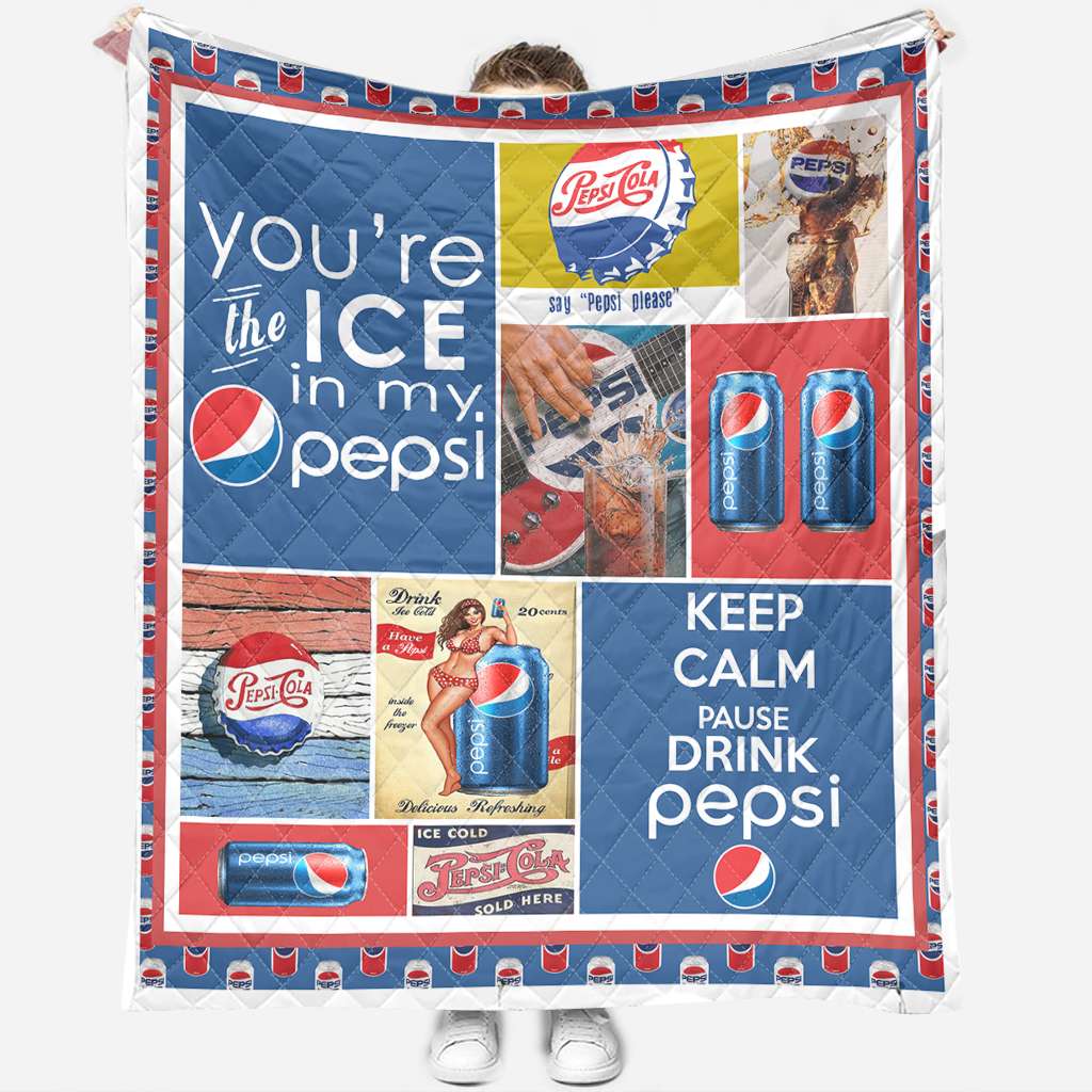 You Are The Ice Blue Soft Drink Quilt 0223