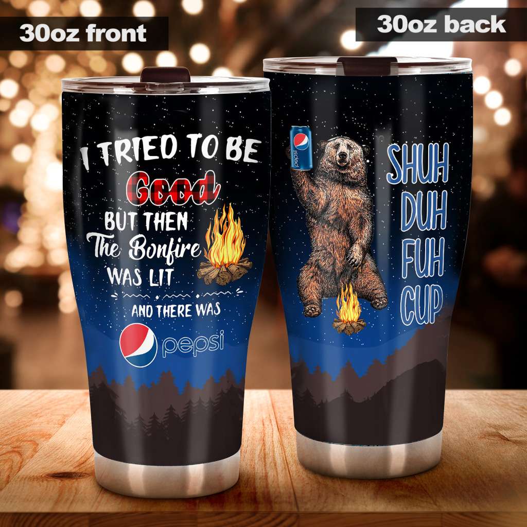 Shuh Duh Fuh Cup Blue Soft Drink Tumbler 0223