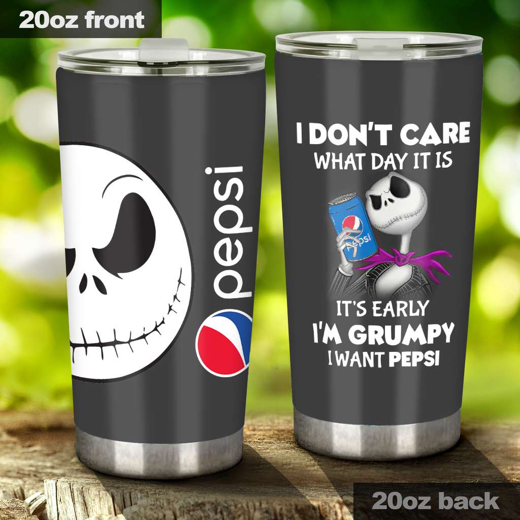 It's Early I'm Grumpy Blue Soft Drink Tumbler 0223