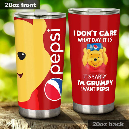 It's Early I'm Grumpy - Blue Soft Drink Tumbler 0323