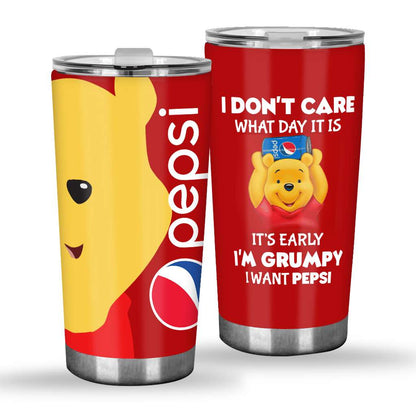 It's Early I'm Grumpy - Blue Soft Drink Tumbler 0323