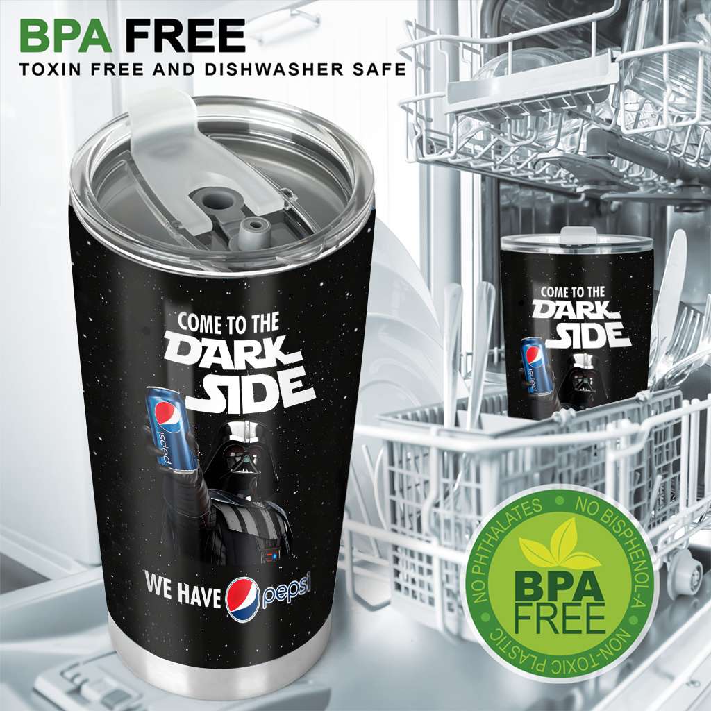 Come To The Dark Side - Blue Soft Drink Tumbler 0323