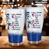 I Will Drink Here Or There - Blue Soft Drink Tumbler 0323