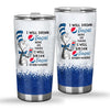 I Will Drink Here Or There - Blue Soft Drink Tumbler 0323