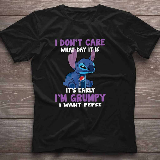 It's Early I'm Grumpy Blue Soft Drink T-shirt and Hoodie 0223