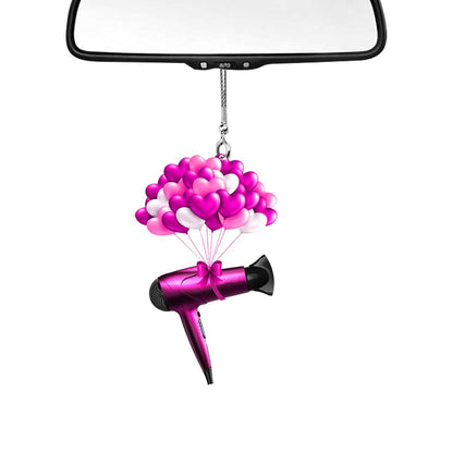 Hair Hustler - Hairdresser Car Ornament (Printed On Both Sides)