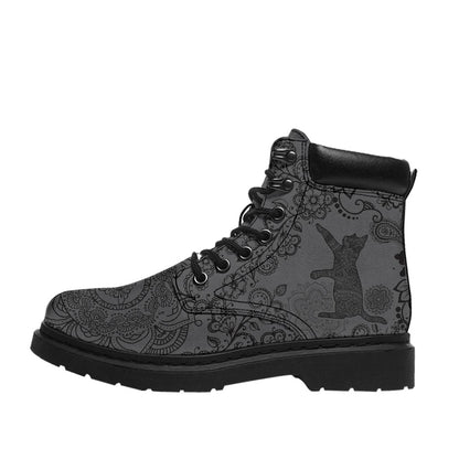 Cat Lover Black Cat All Season Boots 0622