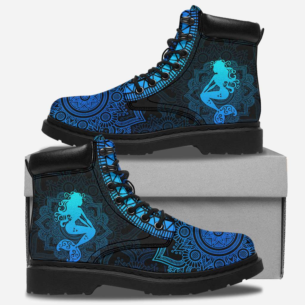 Mermaid Mandala Mermaid All Season Boots 0622