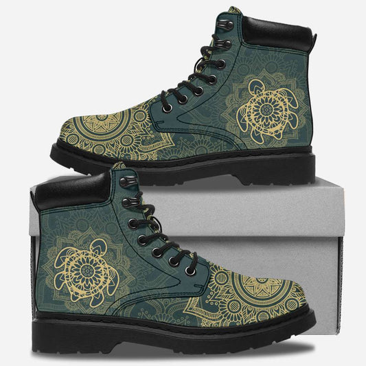 Sea Turtle Mandala Turtle All Season Boots 0622