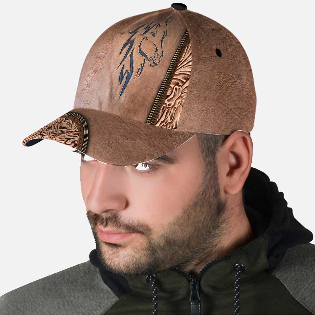 Horse Leather Pattern Print Horse Classic Cap 0622