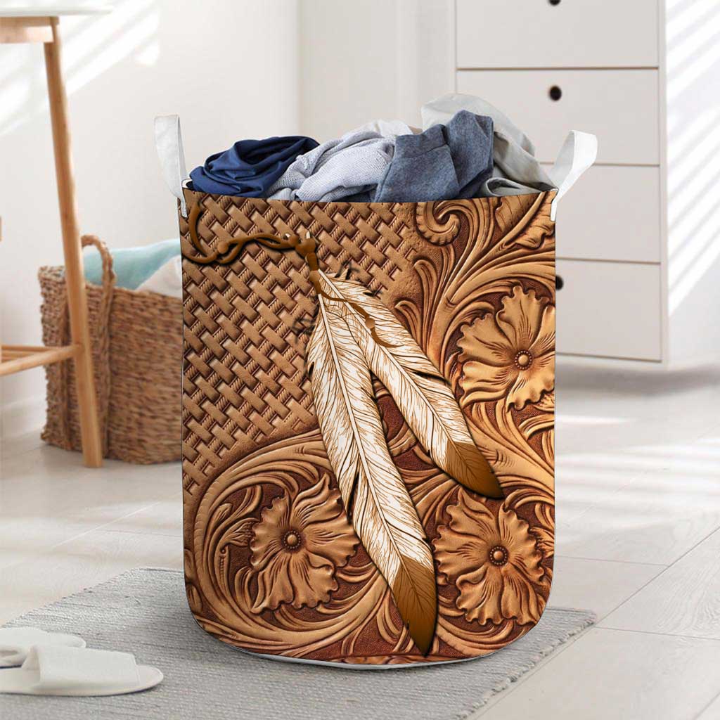 Native American India Feather American Indian Laundry Basket 0622