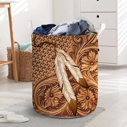 Native American India Feather American Indian Laundry Basket 0622