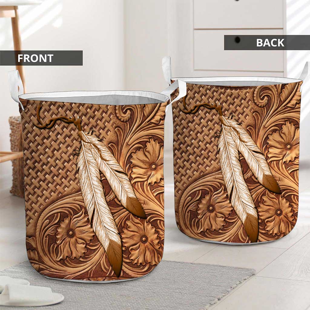 Native American India Feather American Indian Laundry Basket 0622