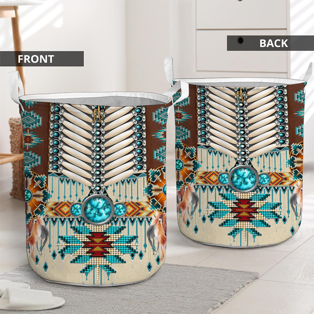 Native American American Indian Laundry Basket 0622