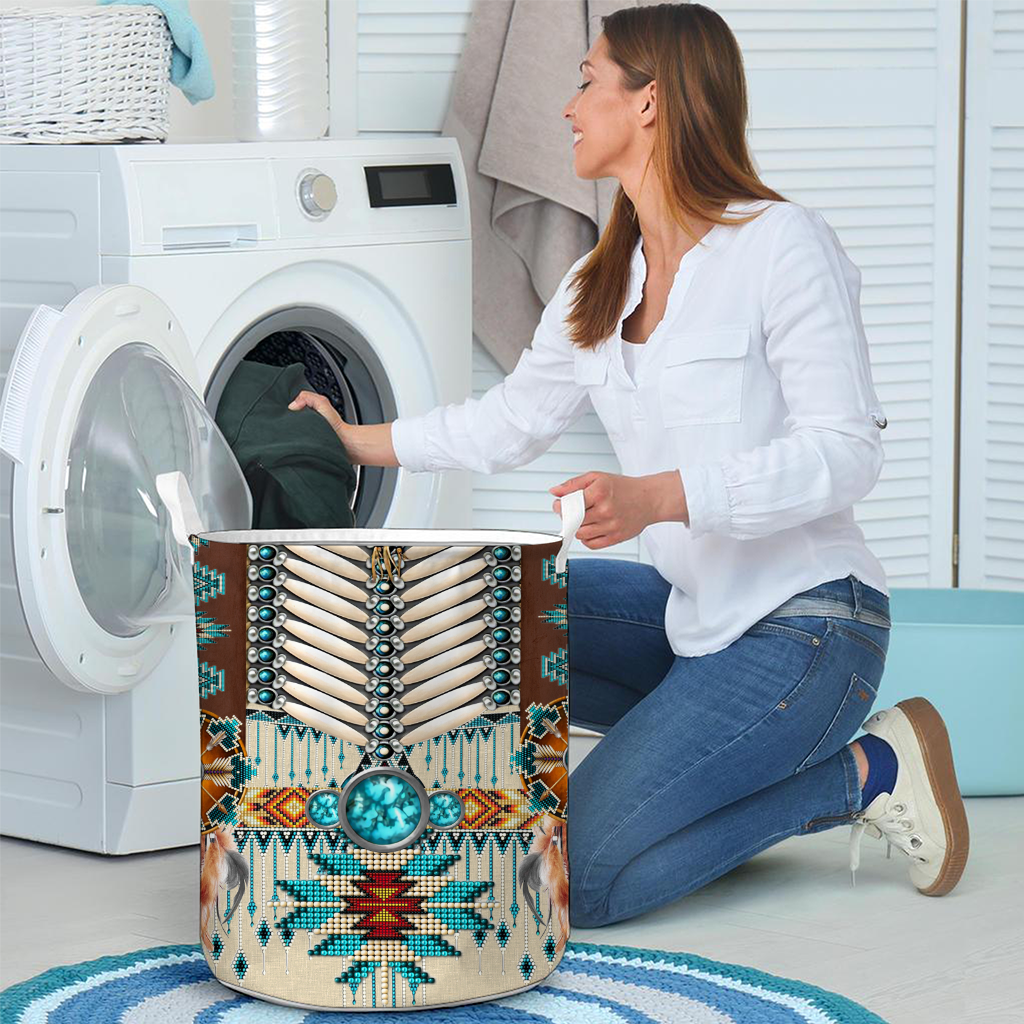 Native American American Indian Laundry Basket 0622