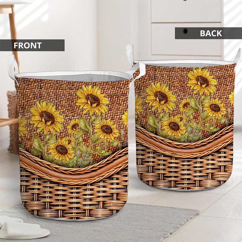 Sunflower Basket Sunflower Laundry Basket 0622