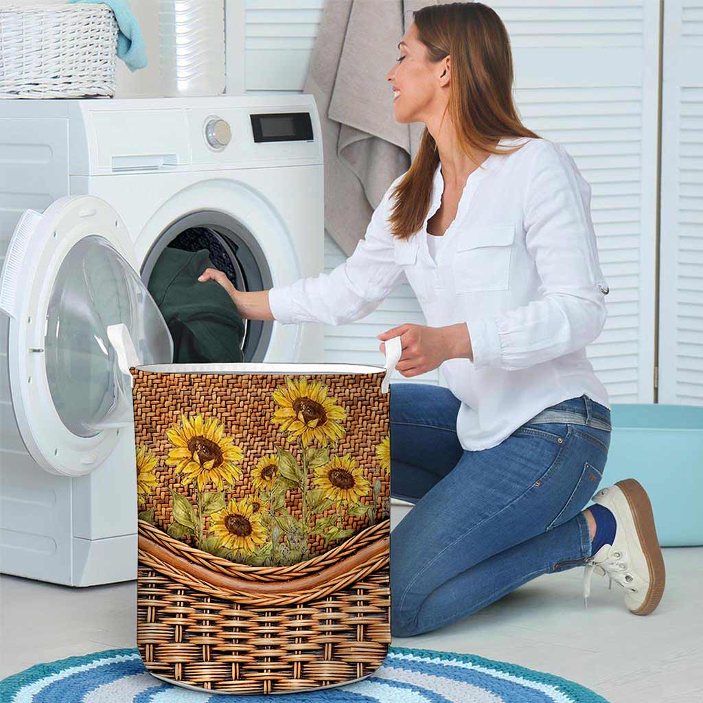Sunflower Basket Sunflower Laundry Basket 0622