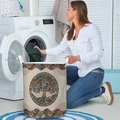 Yoga Mandala Yoga Laundry Basket 0622