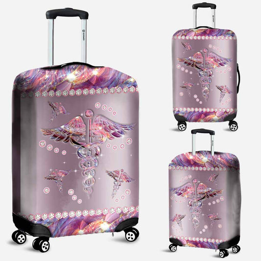 Nurse Life Metal Pattern Print Luggage Cover Nurse Luggage Cover 0622