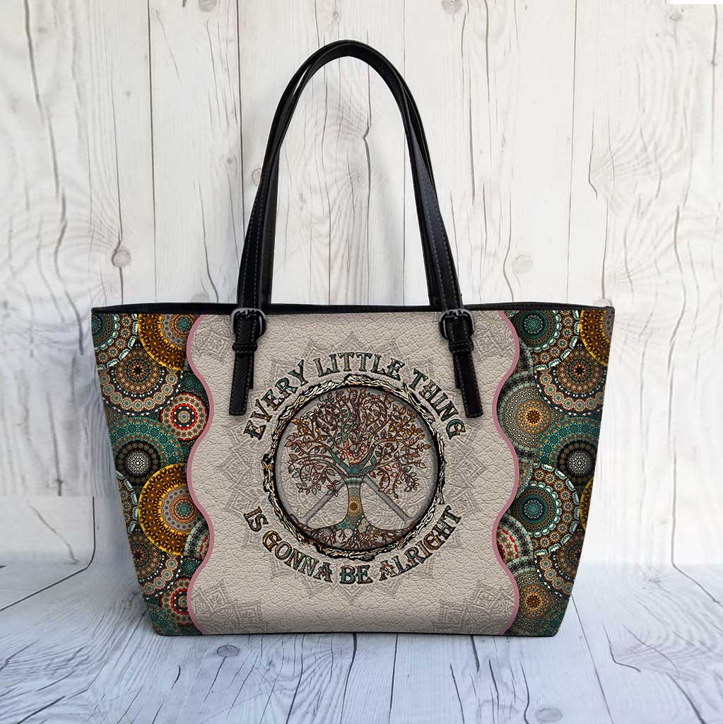 Every Little Thing Is Gonna Be Alright Hippie Leather Bag 0622