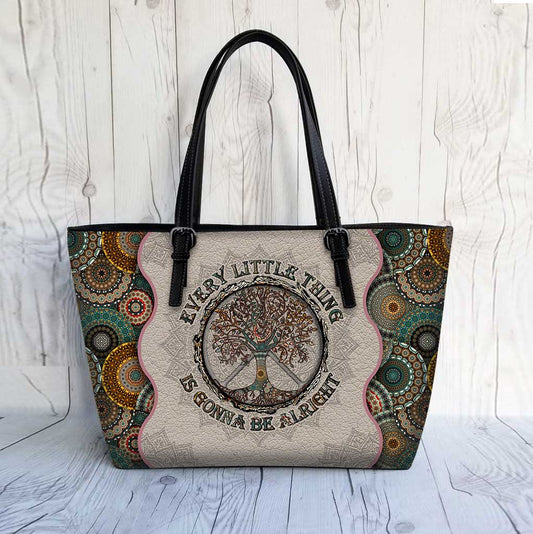 Every Little Thing Is Gonna Be Alright Hippie Leather Bag 0622