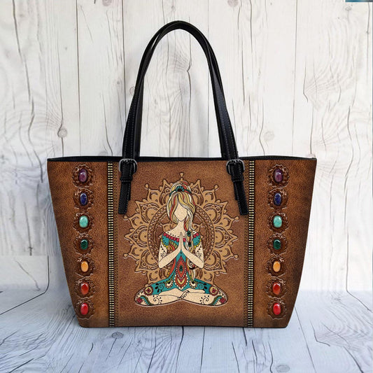 Namaste Yoga Leather Bag 0622