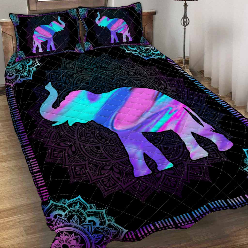 Elephant Mandala Elephant Quilt Set 0622