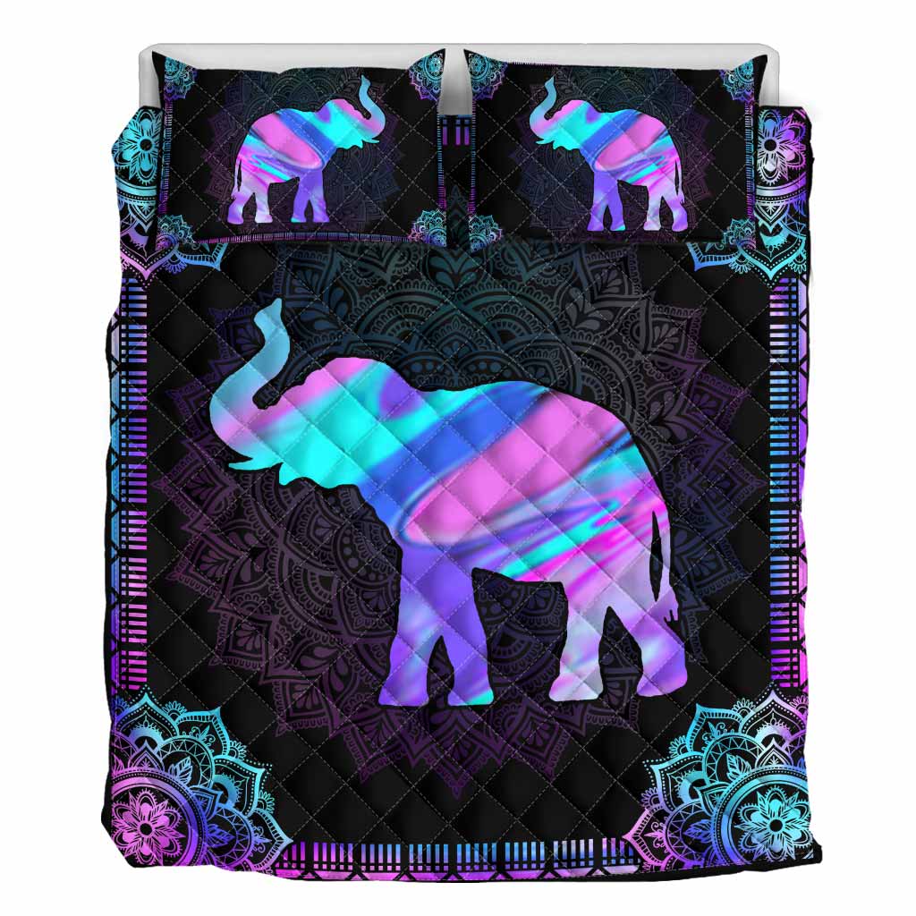 Elephant Mandala Elephant Quilt Set 0622