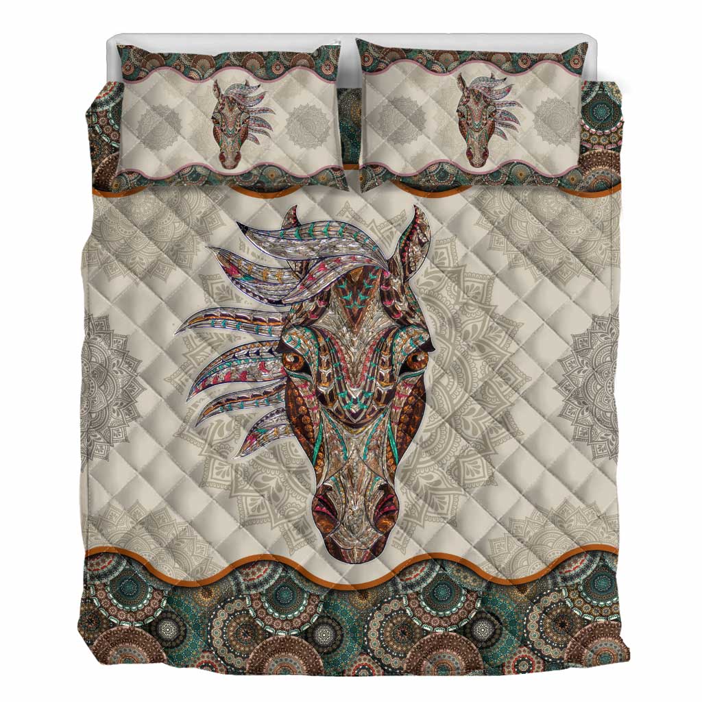 Love Horses Horse Quilt Set 0622