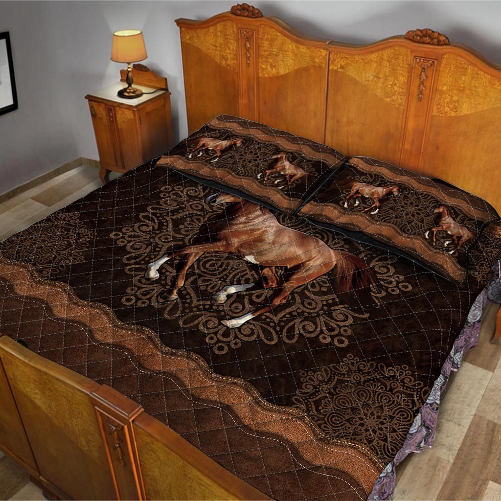 Horse Mandala Horse Quilt Set 0622