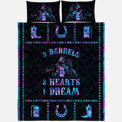 Two Hearts One Dream Horse Quilt Set 0622