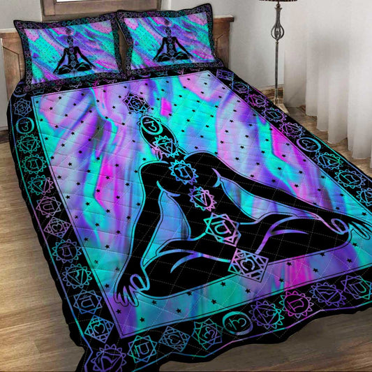 Seven Chakra Yoga  Quilt Set 0622