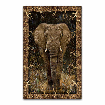 Elephant In The Forest Elephant Rug 0622