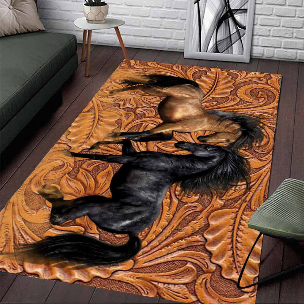 Love Horse Leather Pattern Print Horse Rug 0622