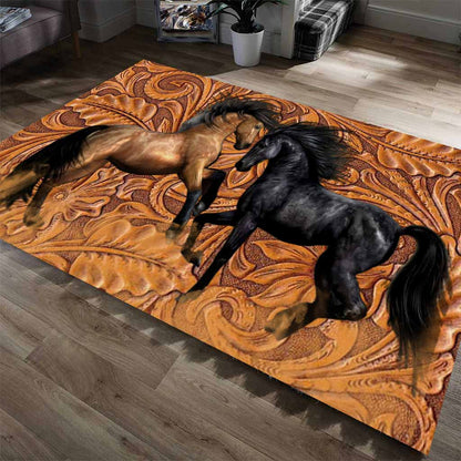 Love Horse Leather Pattern Print Horse Rug 0622