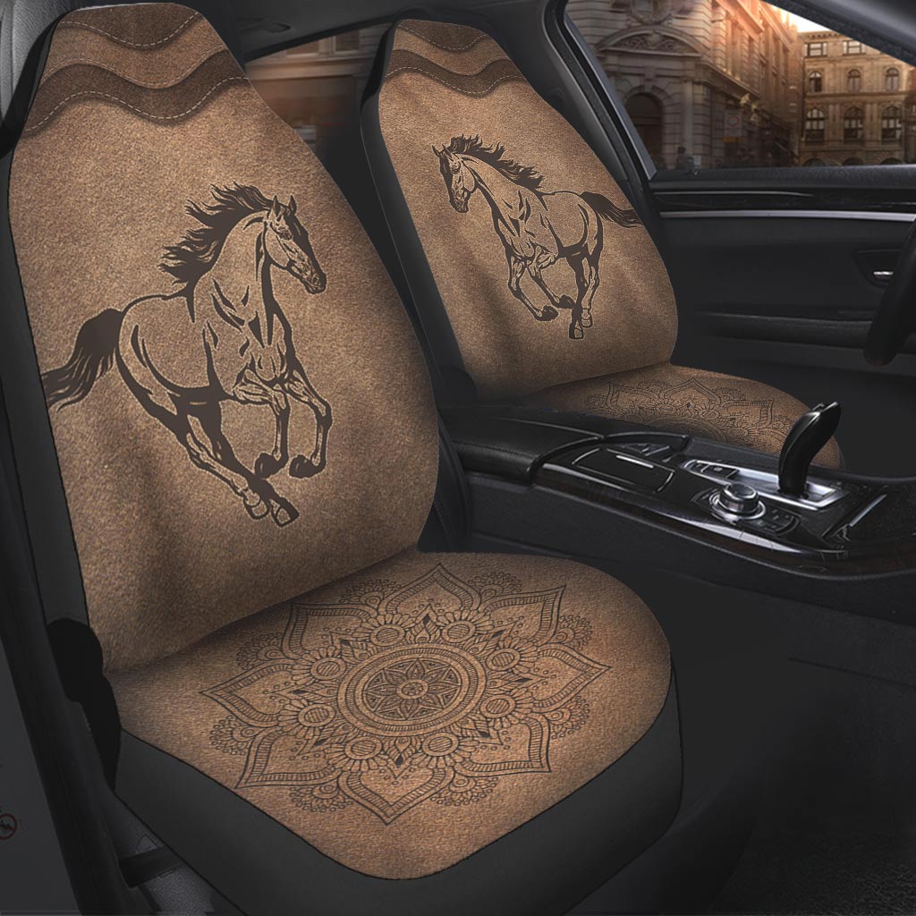 Horse Leather Pattern Print Horse Seat Covers 0622