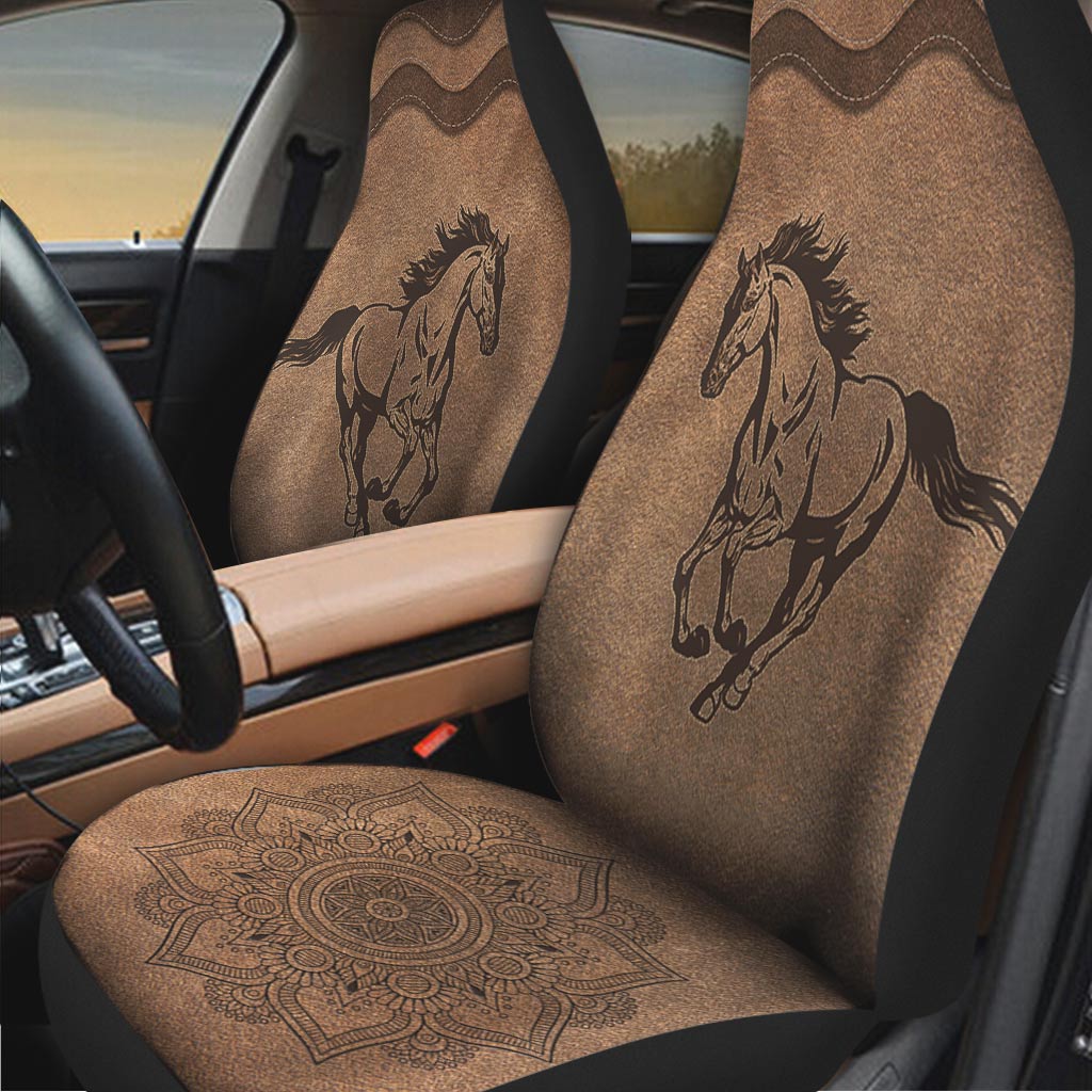 Horse Leather Pattern Print Horse Seat Covers 0622