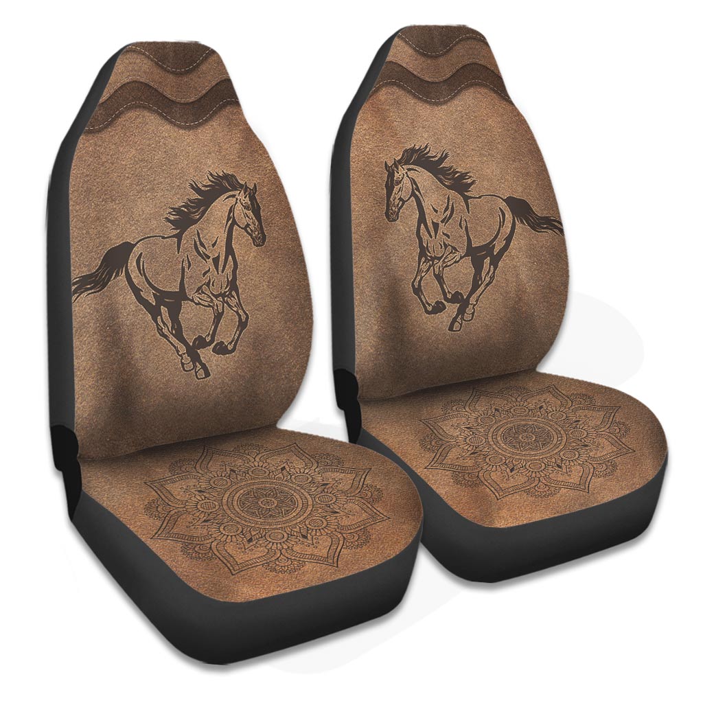 Horse Leather Pattern Print Horse Seat Covers 0622