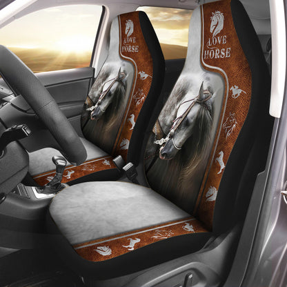 Love Horses Horse Seat Covers 0622