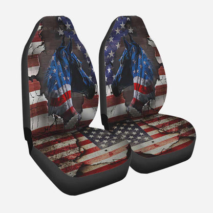 American Flag Horse Seat Covers 0622