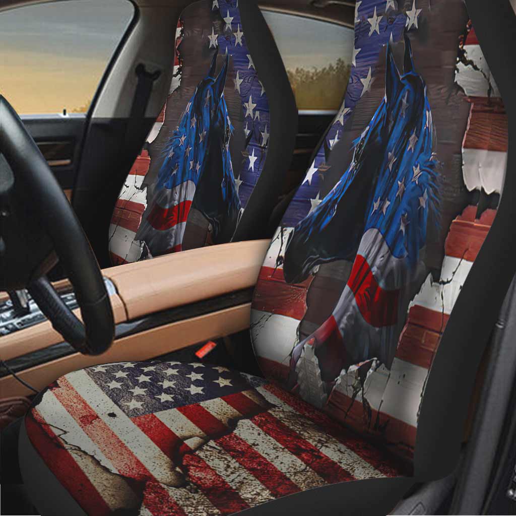 American Flag Horse Seat Covers 0622