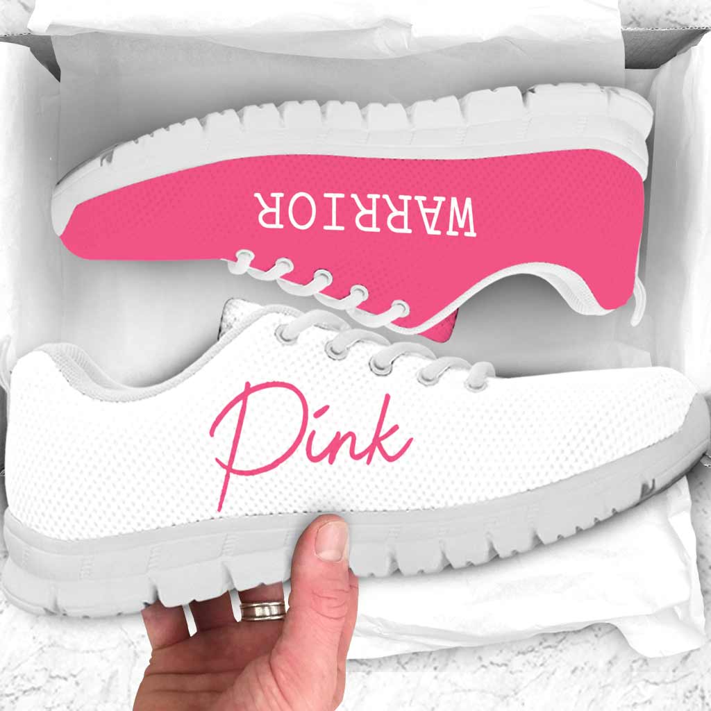 Pink Warrior Breast Cancer Awareness Sneakers 0622