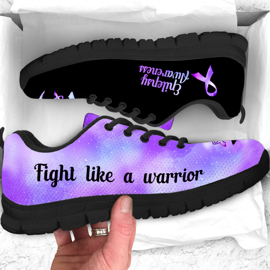 Fight Like A Warrior Epilepsy Awareness Sneakers 0622
