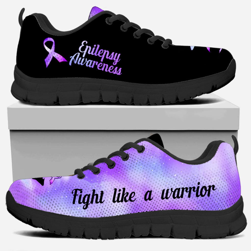 Fight Like A Warrior Epilepsy Awareness Sneakers 0622