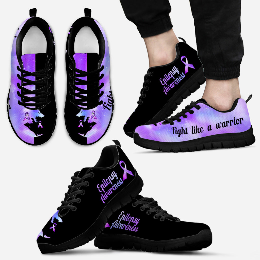 Fight Like A Warrior Epilepsy Awareness Sneakers 0622