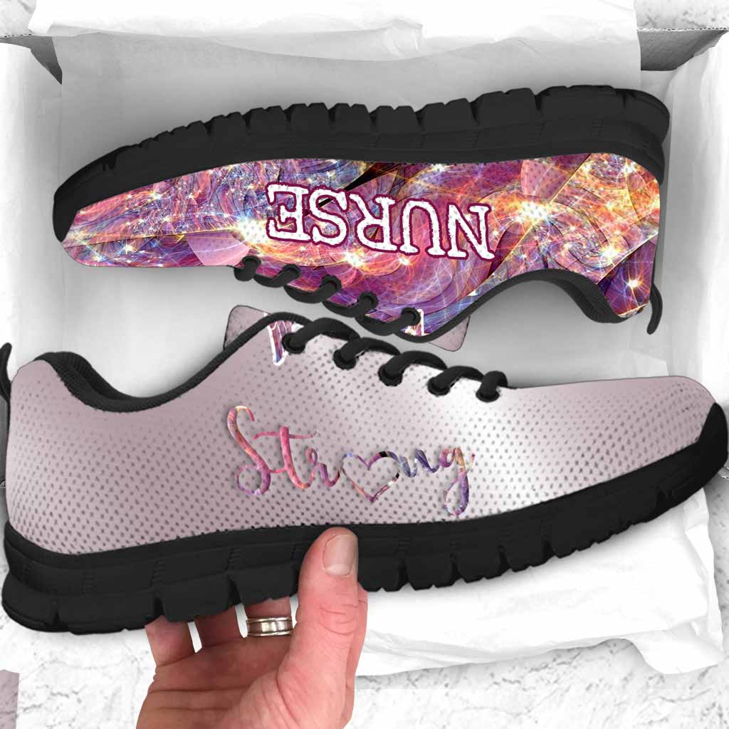 F-Bomb Nurse Rhinestone Pattern Print Nurse Sneakers 0622