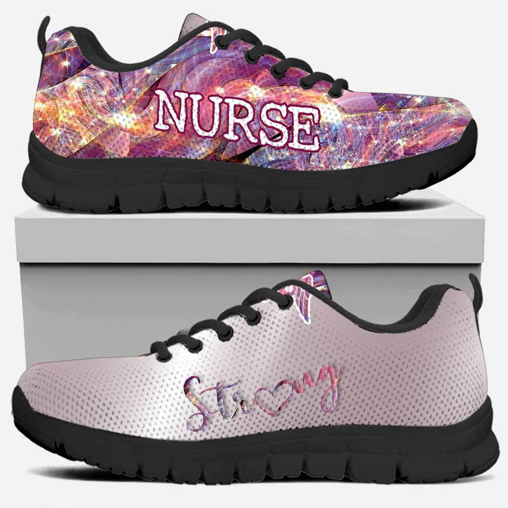 F-Bomb Nurse Rhinestone Pattern Print Nurse Sneakers 0622